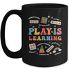 Groovy Play Is Learning Kindergarten Teacher Appreciation Mug | siriusteestore