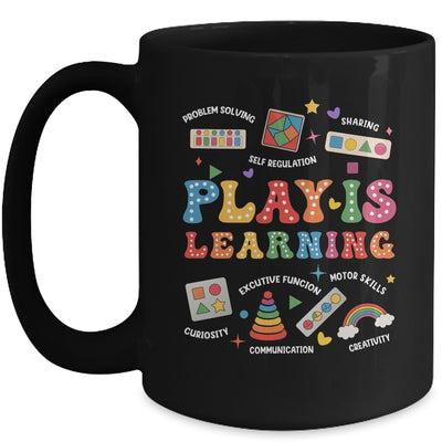 Groovy Play Is Learning Kindergarten Teacher Appreciation Mug | siriusteestore