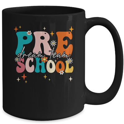 Groovy Preschool Dream Team Back To School Teacher Kids Mug | siriusteestore