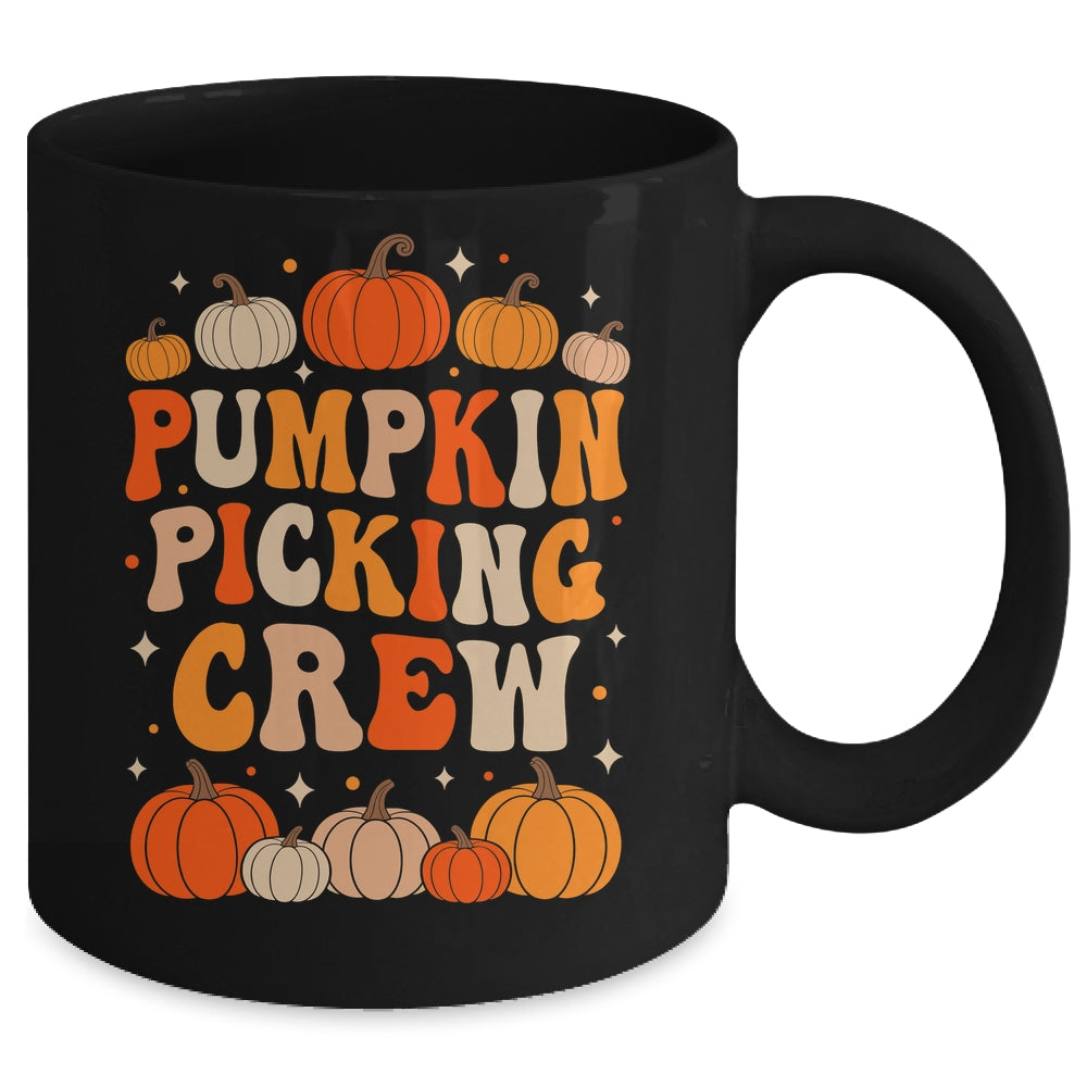 Groovy Pumpkin Picking Crew Matching Family Group Autumn Mug | siriusteestore