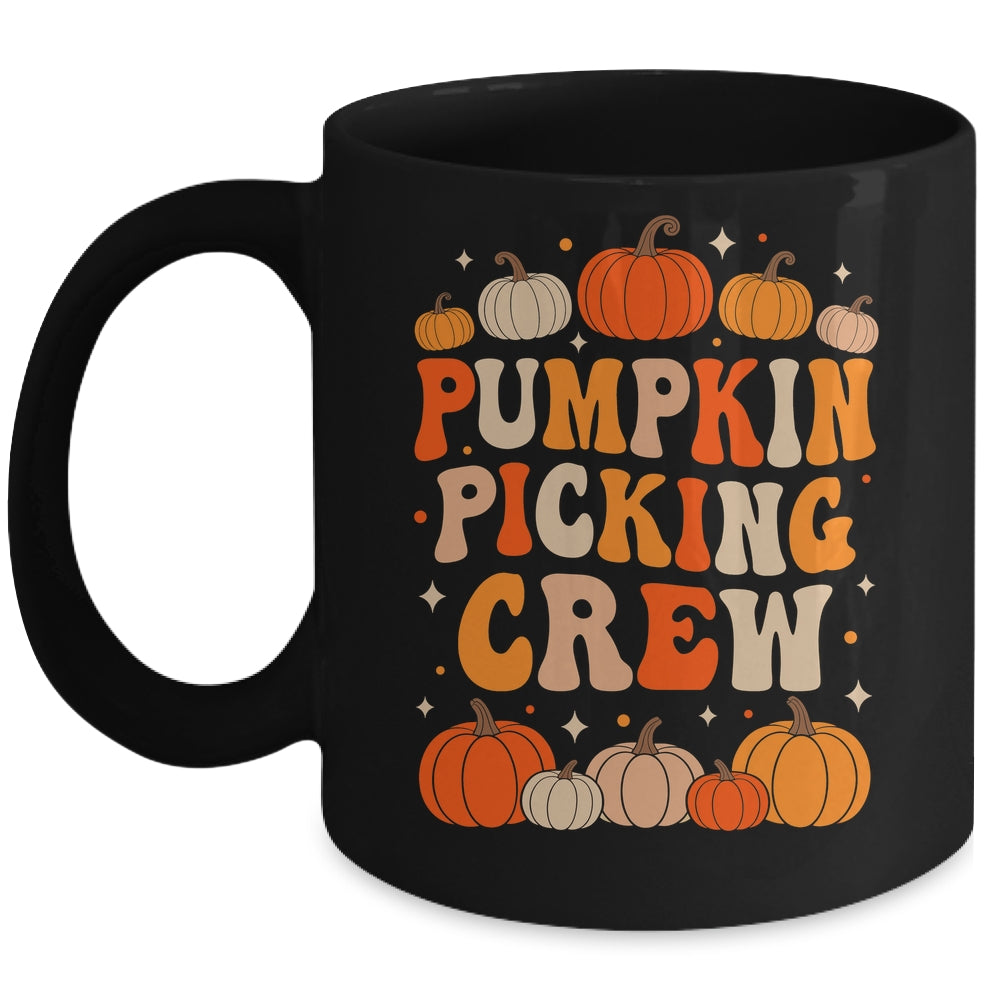 Groovy Pumpkin Picking Crew Matching Family Group Autumn Mug | siriusteestore