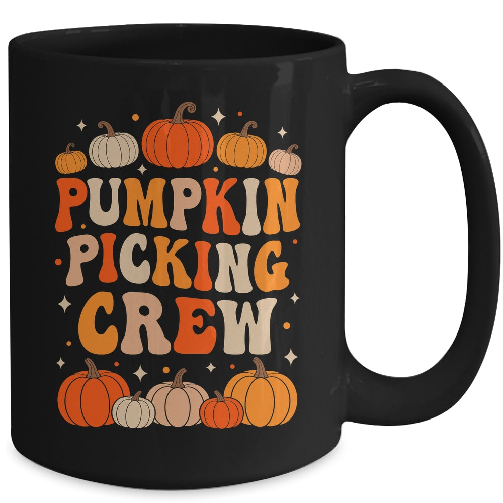 Groovy Pumpkin Picking Crew Matching Family Group Autumn Mug | siriusteestore