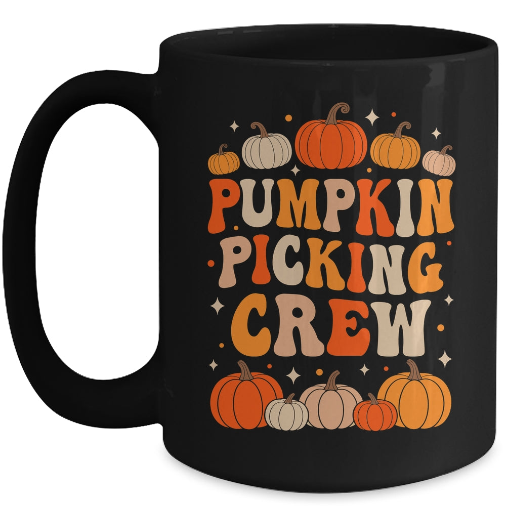Groovy Pumpkin Picking Crew Matching Family Group Autumn Mug | siriusteestore