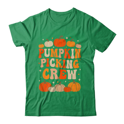 Groovy Pumpkin Picking Crew Matching Family Group Autumn Shirt & Sweatshirt | siriusteestore