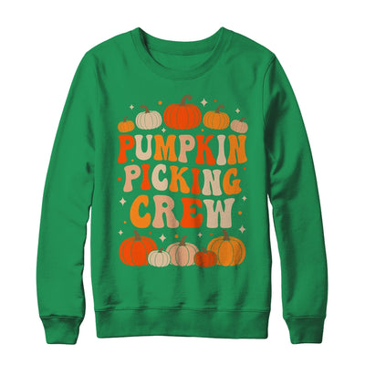 Groovy Pumpkin Picking Crew Matching Family Group Autumn Shirt & Sweatshirt | siriusteestore