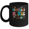 Groovy RN Registered Nurse Week Nursing Stethoscope Cute Mug | siriusteestore