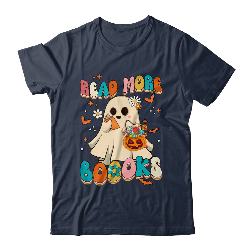 Groovy Read More Books Cute Ghost Boo Funny Halloween Kids Shirt & Hoodie | siriusteestore
