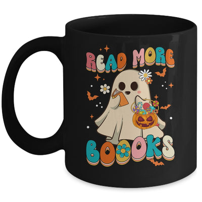 Groovy Read More Books Cute Ghost Boo Funny Halloween Kids Mug | siriusteestore