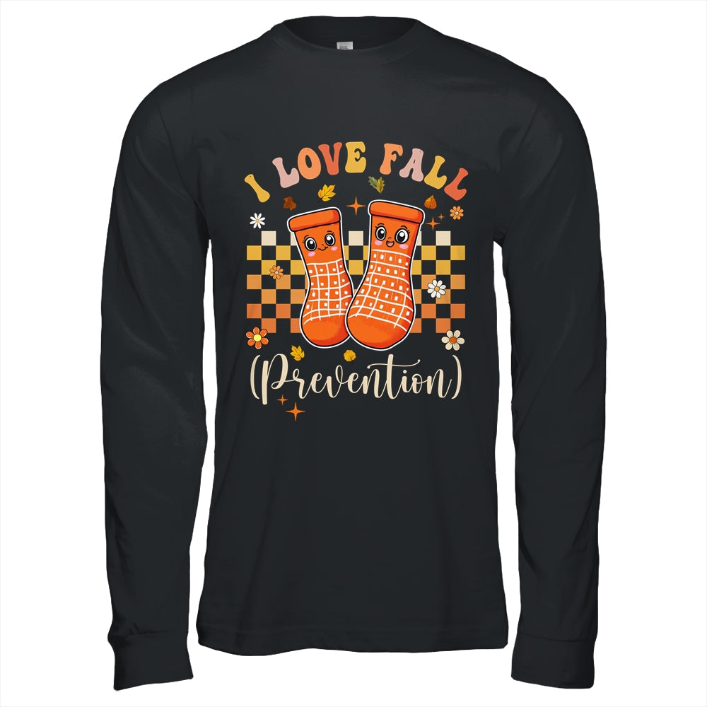 Groovy Retro I Love Fall Prevention Fall Physical Therapy Shirt & Hoodie | siriusteestore