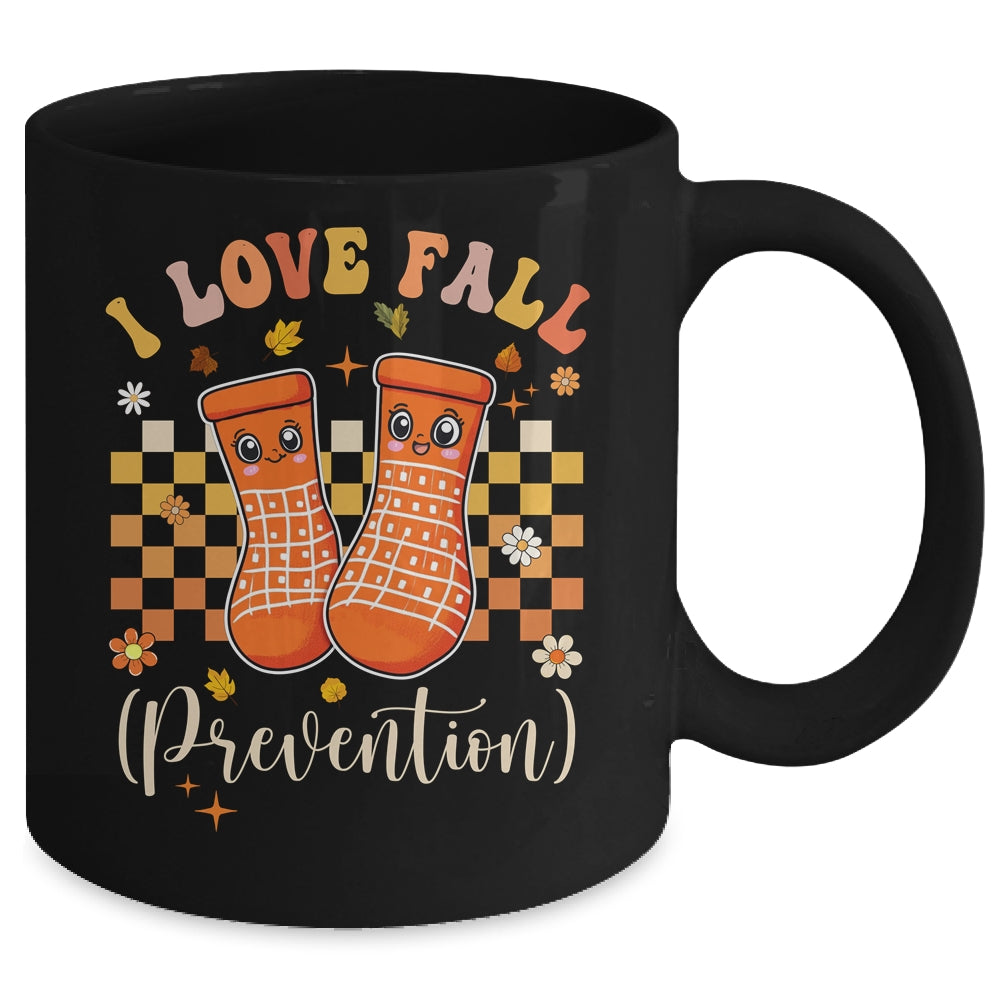 Groovy Retro I Love Fall Prevention Fall Physical Therapy Mug | siriusteestore