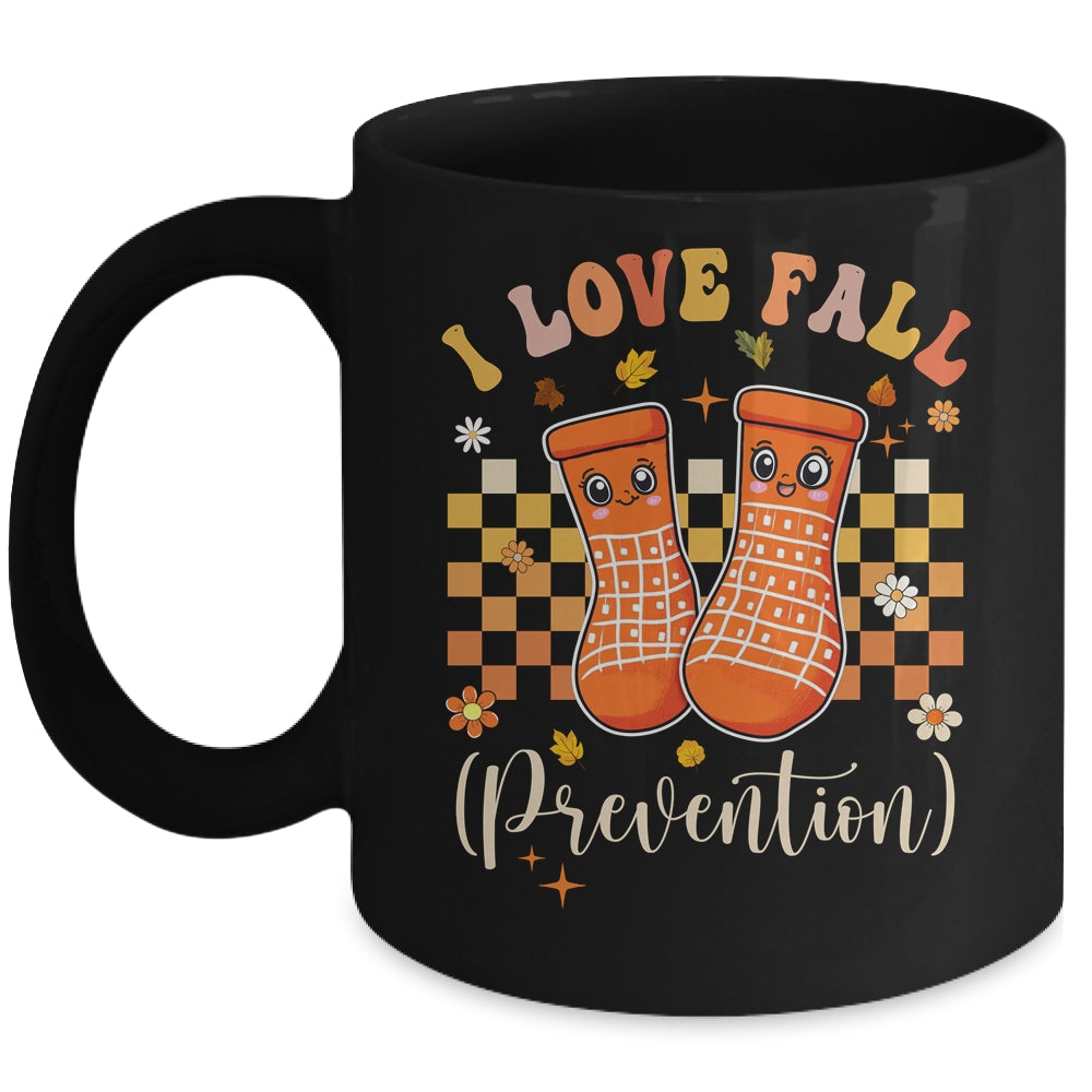 Groovy Retro I Love Fall Prevention Fall Physical Therapy Mug | siriusteestore