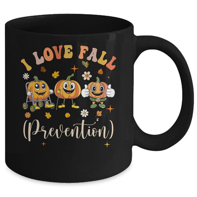 Groovy Retro I Love Fall Prevention Funny Physical Therapy Mug | siriusteestore