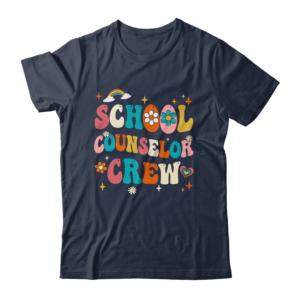 Groovy Retro School Counselor Crew Teacher Back To School Shirt & Hoodie | siriusteestore