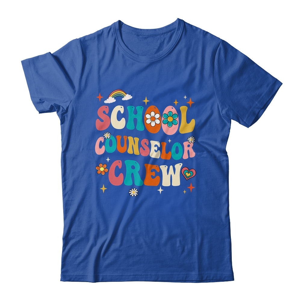Groovy Retro School Counselor Crew Teacher Back To School Shirt & Hoodie | siriusteestore