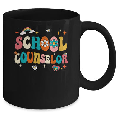 Groovy Retro Vintage School Counselor Teacher Back To School Mug | siriusteestore