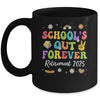 Groovy School's Out Forever Retirement 2025 Retired Teacher Mug | siriusteestore