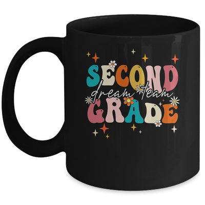 Groovy Second Grade Dream Team Back To School Teacher Kids Mug | siriusteestore
