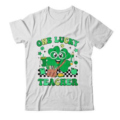 Groovy Shamrock One Lucky Teacher St Patricks Day Men Women Shirt & Hoodie | siriusteestore