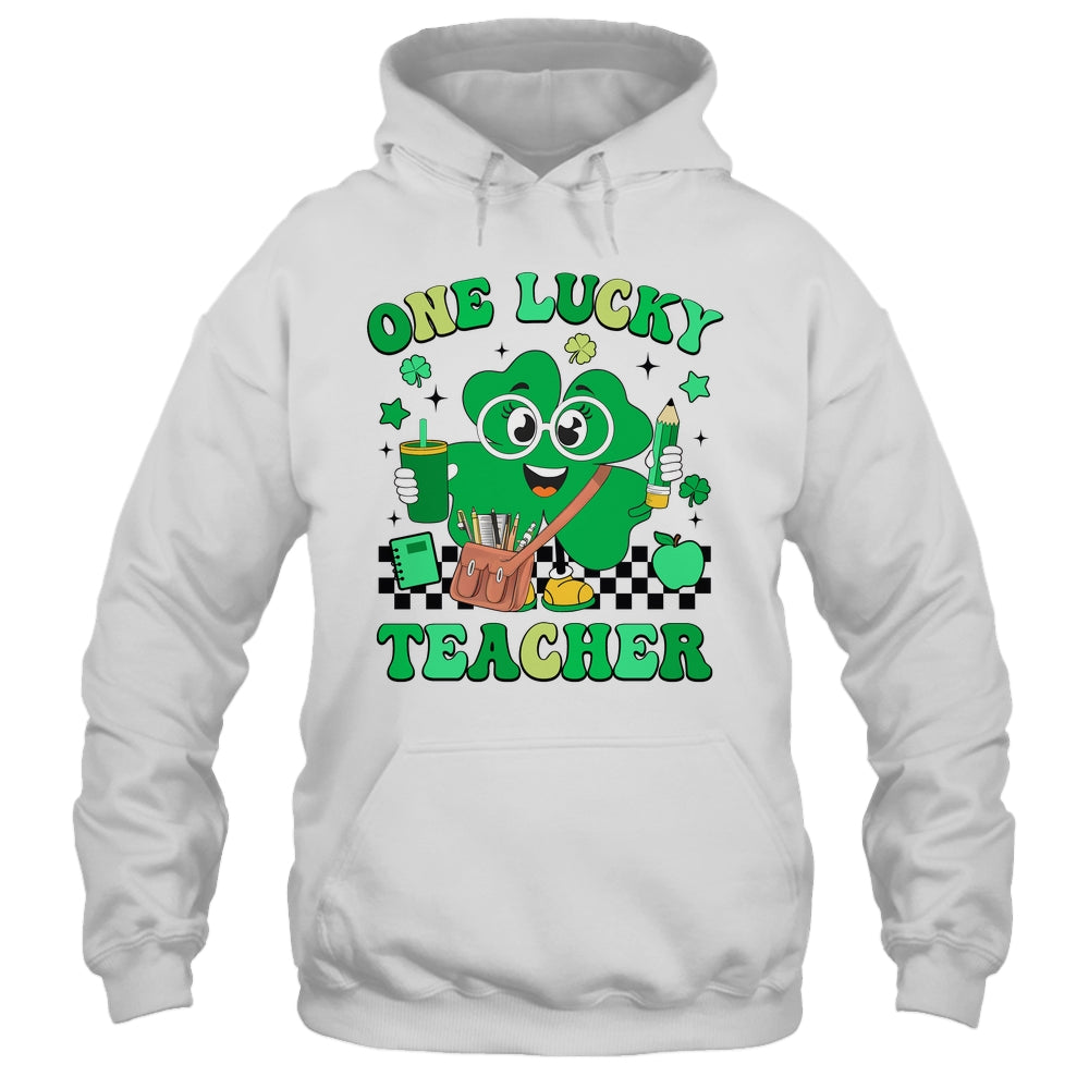 Groovy Shamrock One Lucky Teacher St Patricks Day Men Women Shirt & Hoodie | siriusteestore