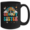 Groovy Sister Birthday Party Theme Decorations Rainbow Mug | siriusteestore