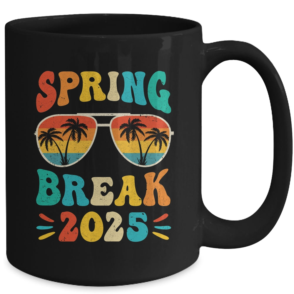 Groovy Spring Break 2025 School Family Beach Vacations Mug | siriusteestore