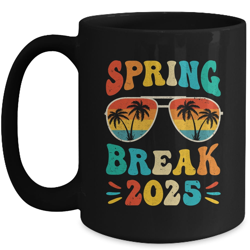 Groovy Spring Break 2025 School Family Beach Vacations Mug | siriusteestore