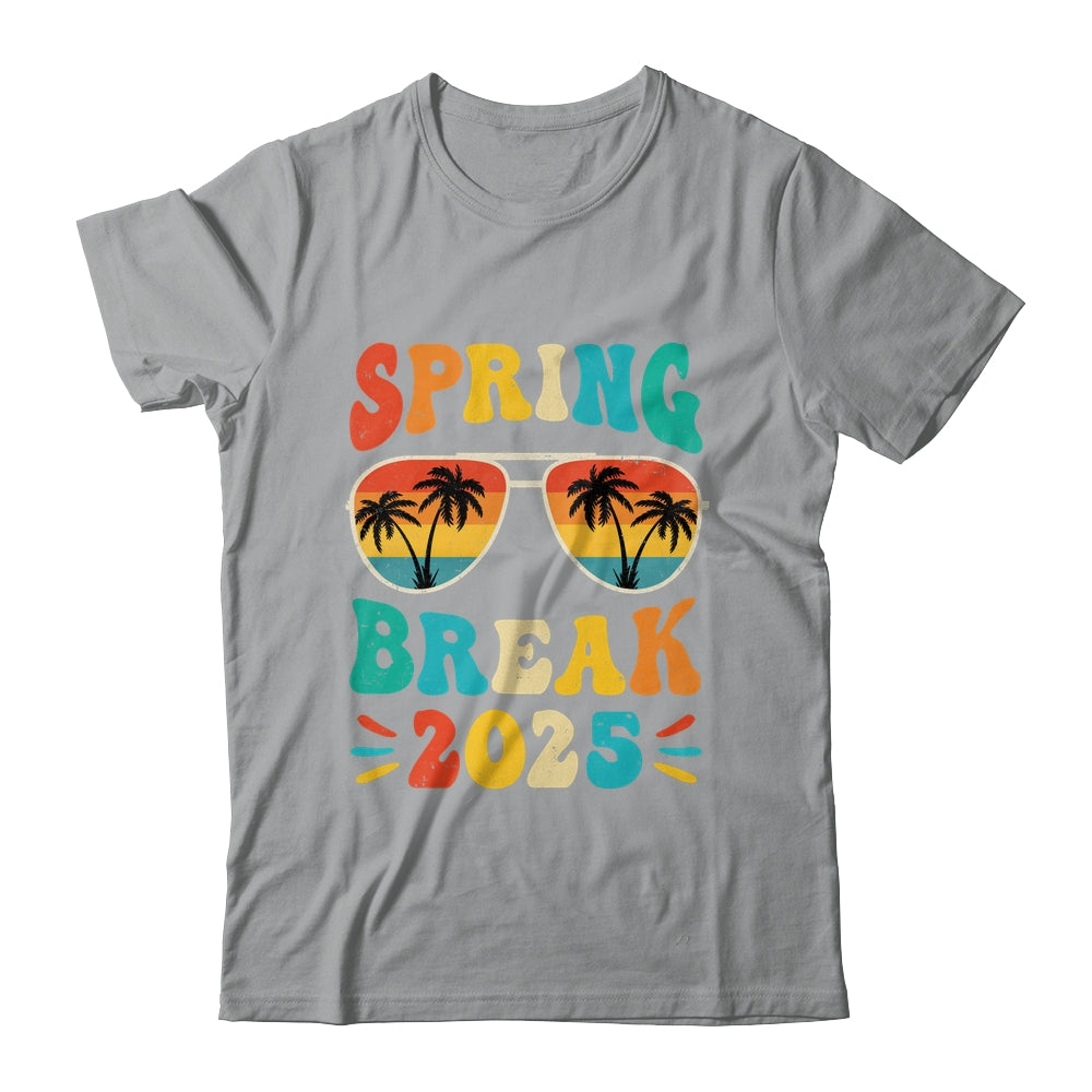 Groovy Spring Break 2025 School Family Beach Vacations Shirt & Tank Top | siriusteestore