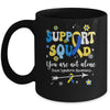 Groovy Support Squad Down Syndrome Awareness Month Mug | siriusteestore