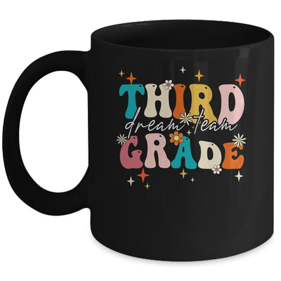 Groovy Third Grade Dream Team Back To School Teacher Kids Mug | siriusteestore