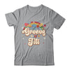 Groovy Titi Retro Hippie Peace Sign Floral Mothers Day Shirt & Tank Top | siriusteestore