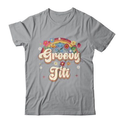 Groovy Titi Retro Hippie Peace Sign Floral Mothers Day Shirt & Tank Top | siriusteestore