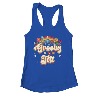 Groovy Titi Retro Hippie Peace Sign Floral Mothers Day Shirt & Tank Top | siriusteestore