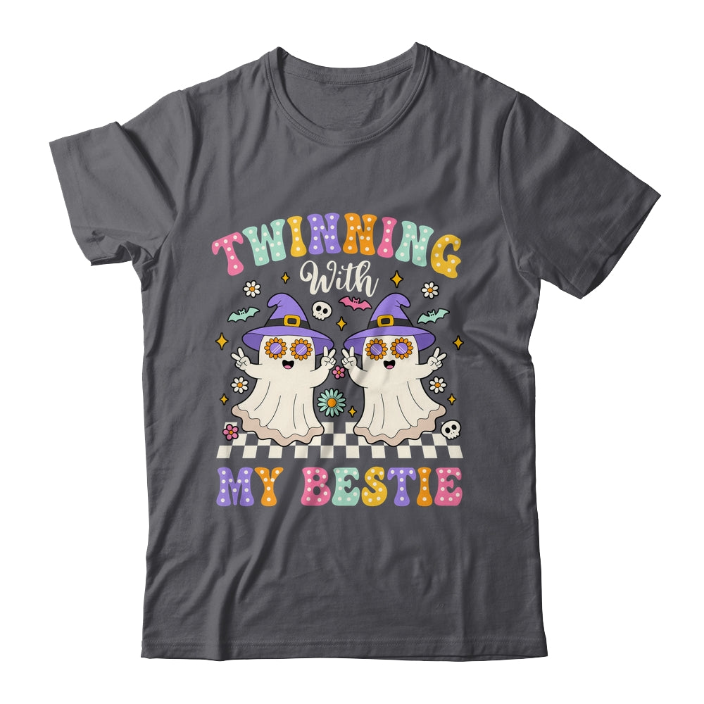 Groovy Twins Ghost Twinning With My Bestie Halloween Funny Shirt & Hoodie | siriusteestore