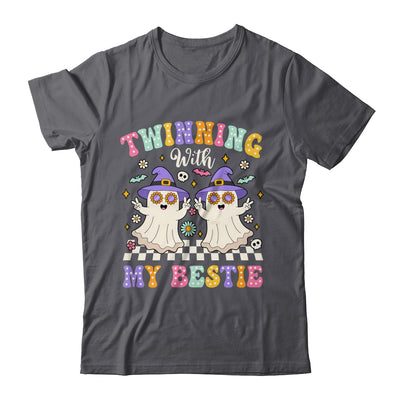 Groovy Twins Ghost Twinning With My Bestie Halloween Funny Shirt & Hoodie | siriusteestore