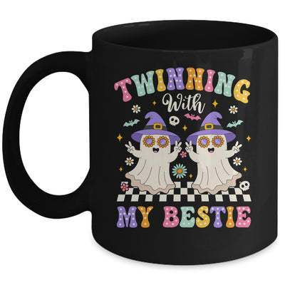 Groovy Twins Ghost Twinning With My Bestie Halloween Funny Mug | siriusteestore