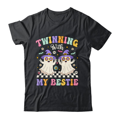 Groovy Twins Ghost Twinning With My Bestie Halloween Funny Shirt & Hoodie | siriusteestore
