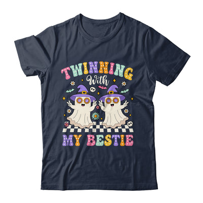 Groovy Twins Ghost Twinning With My Bestie Halloween Funny Shirt & Hoodie | siriusteestore