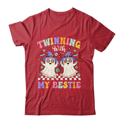 Groovy Twins Ghost Twinning With My Bestie Halloween Funny Shirt & Hoodie | siriusteestore