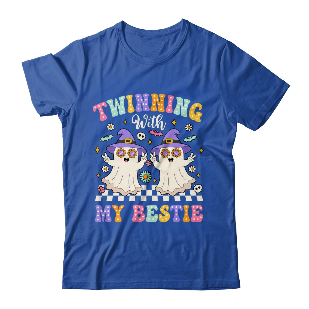 Groovy Twins Ghost Twinning With My Bestie Halloween Funny Shirt & Hoodie | siriusteestore