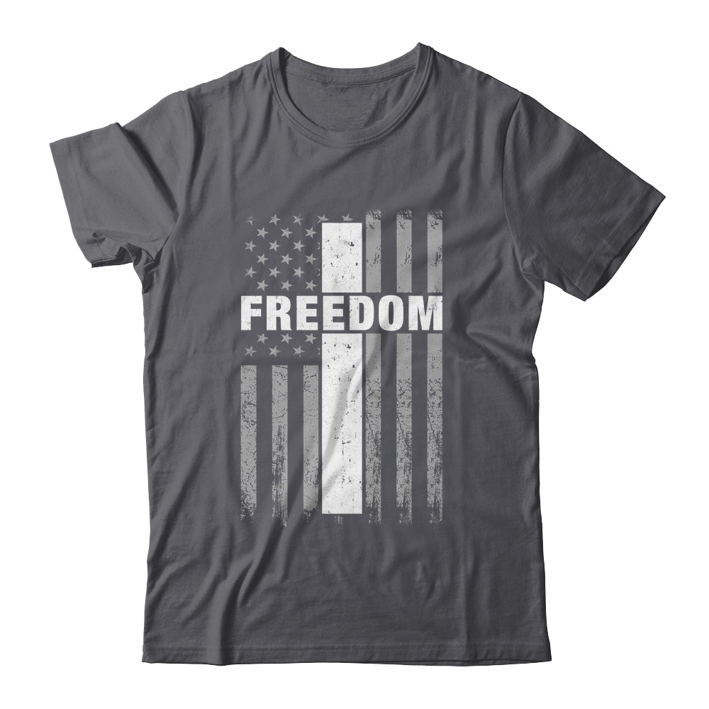 Grunge American Flag And Cross Faith Family Freedom Shirt & Hoodie | siriusteestore