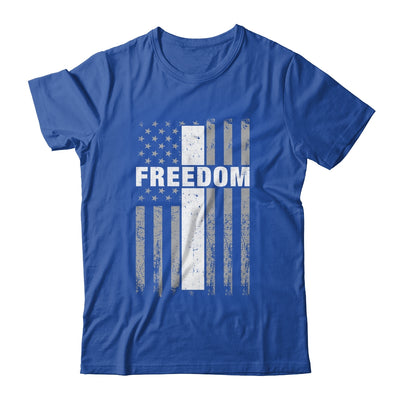 Grunge American Flag And Cross Faith Family Freedom Shirt & Hoodie | siriusteestore
