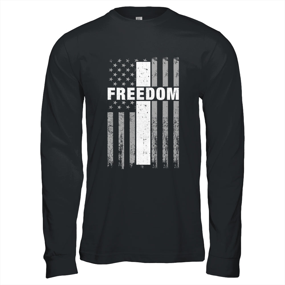 Grunge American Flag And Cross Faith Family Freedom Shirt & Hoodie | siriusteestore