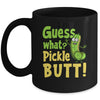 Guess What Pickle Butt! Funny Cucumber Meme Pickle Joke Mug | siriusteestore
