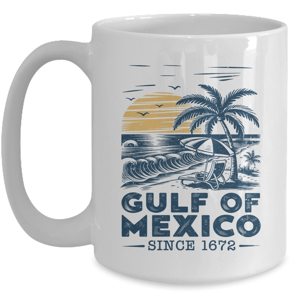 Gulf Of Mexico 1672 Vintage Beach Gulf Of Mexico Forever Mug | siriusteestore