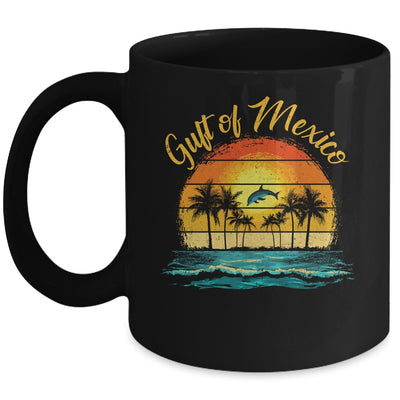 Gulf Of Mexico Beach Palms Summer Vacation Holiday Vintage Mug | siriusteestore