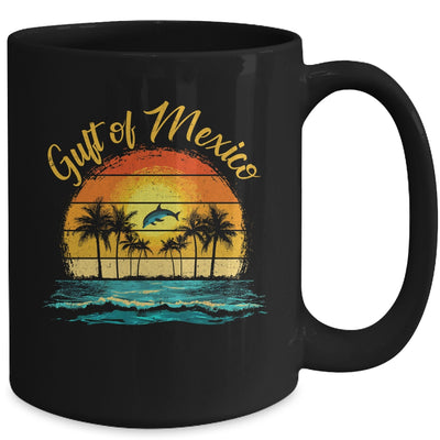Gulf Of Mexico Beach Palms Summer Vacation Holiday Vintage Mug | siriusteestore