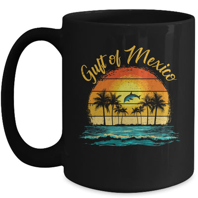 Gulf Of Mexico Beach Palms Summer Vacation Holiday Vintage Mug | siriusteestore