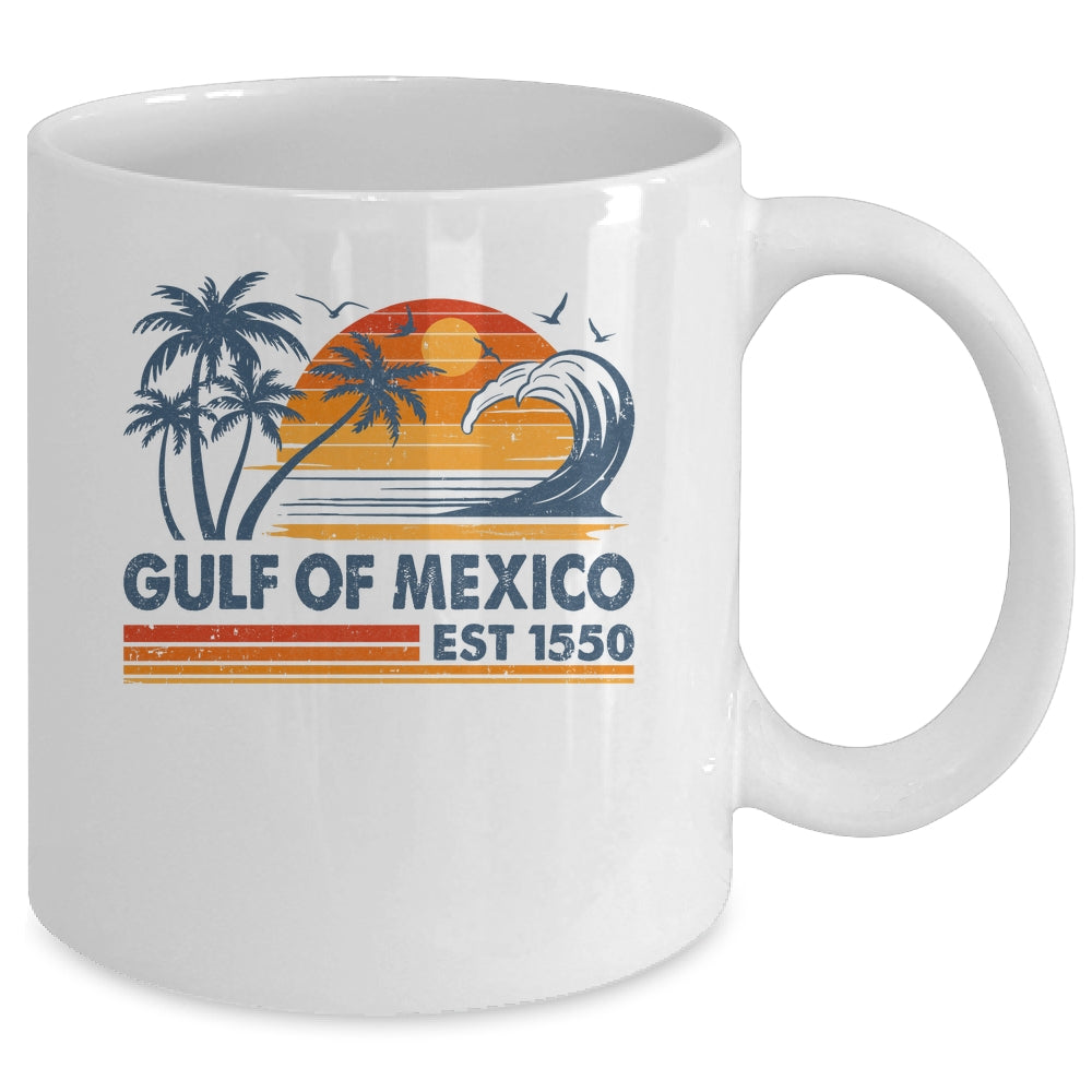 Gulf Of Mexico Est 1550 Retro Vintage Beach Mexican Mug | siriusteestore