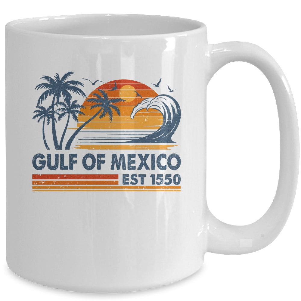 Gulf Of Mexico Est 1550 Retro Vintage Beach Mexican Mug | siriusteestore