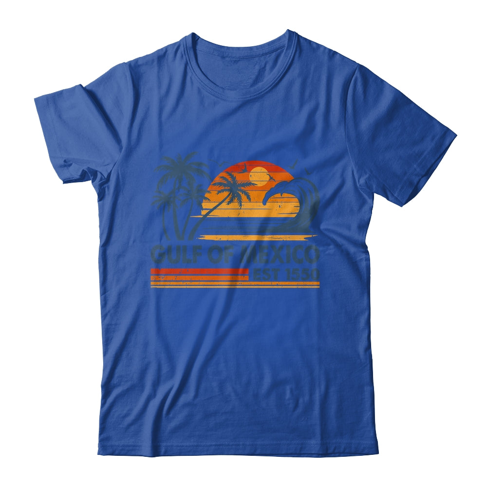 Gulf Of Mexico Est 1550 Retro Vintage Beach Mexican Shirt & Tank Top | siriusteestore